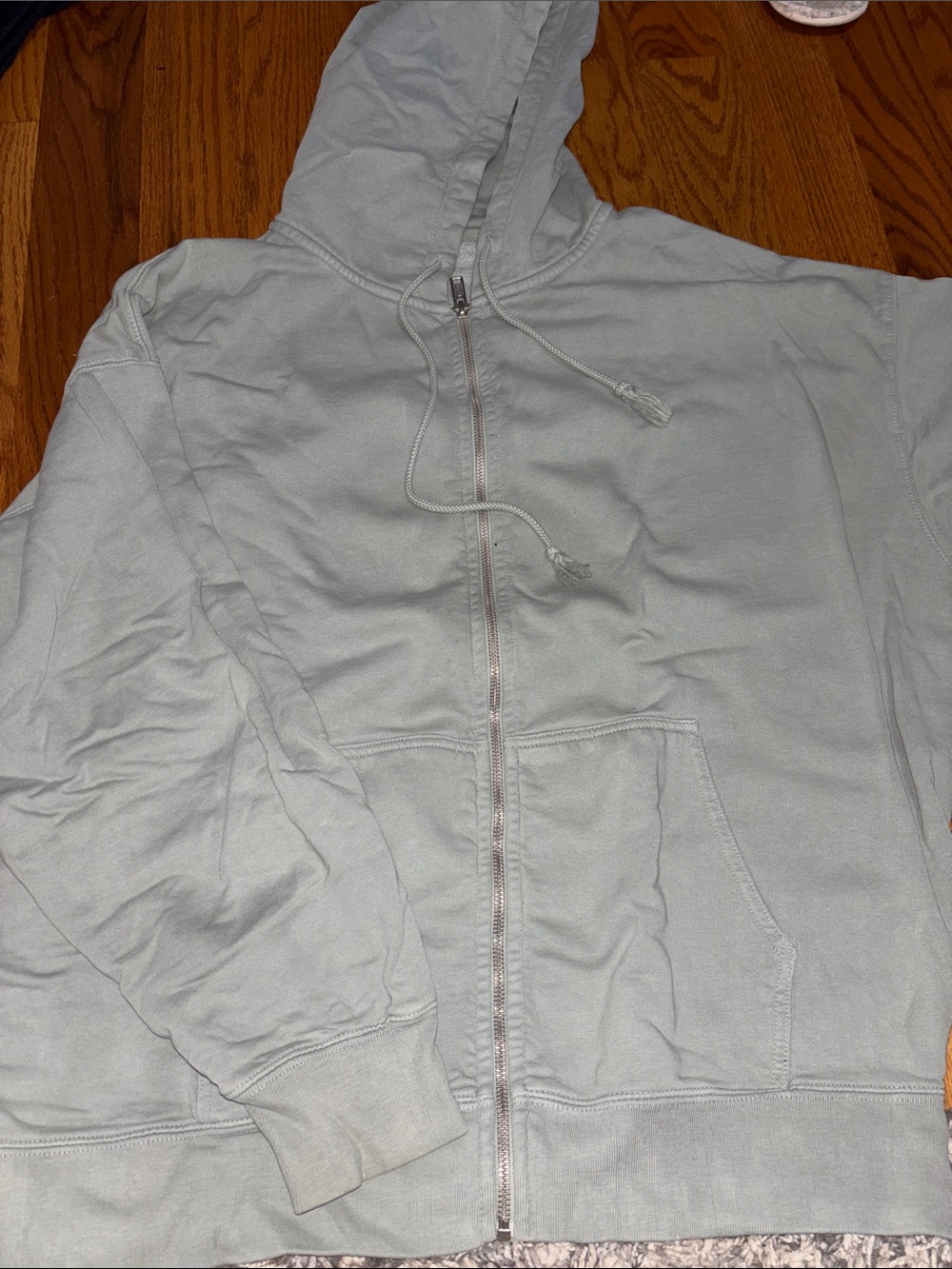 PacSun Light Sage Green Full-Zip Hoodie